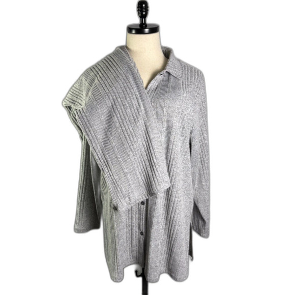 Cuddl Duds FlexFit Women's Lounge Leisure Set Sz 3X Long Shirt & Pants NWOT Gray - Picture 1 of 15
